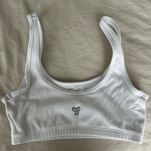 TNA ribbed bra top white